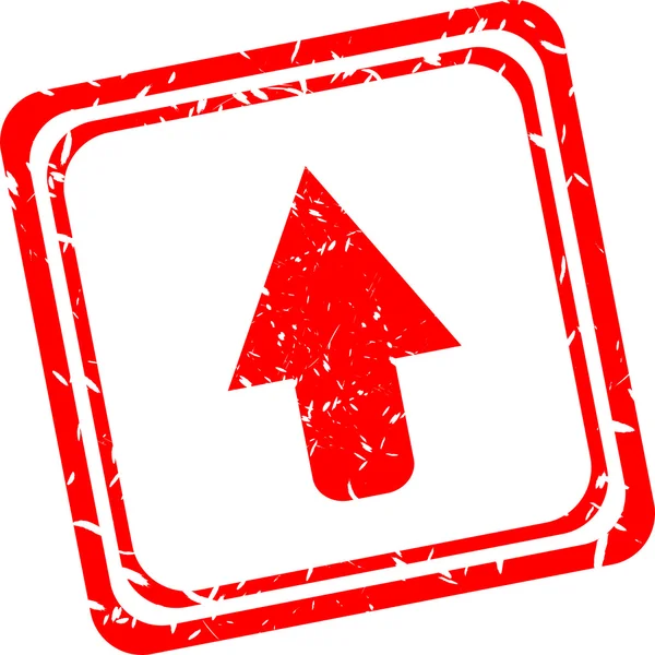 Arrow sign icon. Next button. Navigation symbol. red stamp isolated — Stock Photo, Image