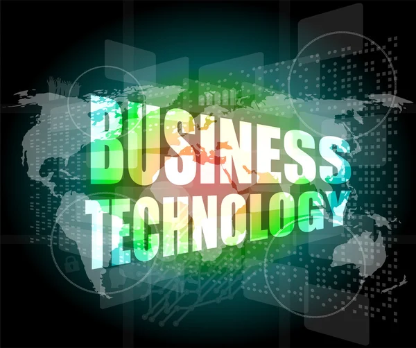 Интерфейс бизнес-технологий — стоковое фото