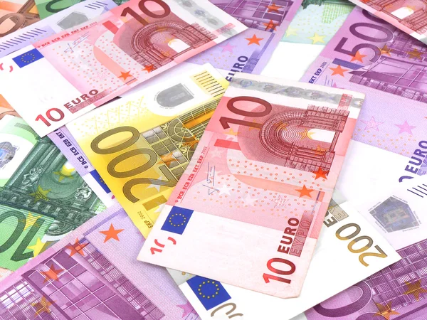 Euro-bankjegyek háttér — Stock Fotó