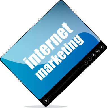 internet pazarlama kelime ile web için video kitle iletişim araçları oyuncu