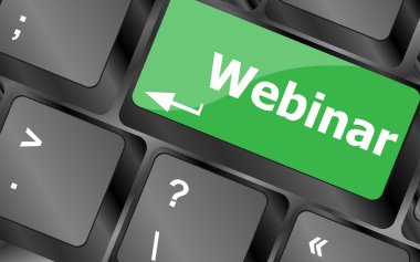 bilgisayar klavye tuşu düğmesini Webinar