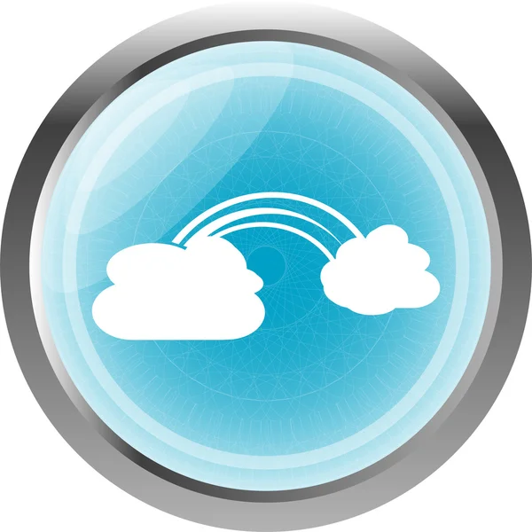 Icono web de nube abstracta aislado en blanco — Foto de Stock