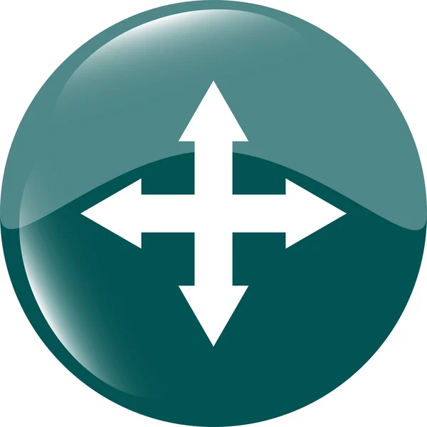 Arrow set on web icon (button) — Stock Photo, Image