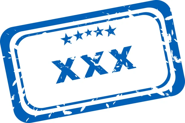 Xxx Rubberstempel op een witte achtergrond — Stockfoto