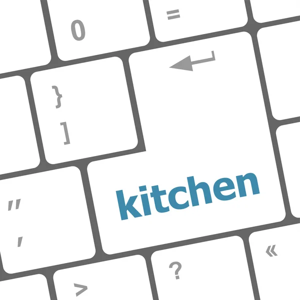 Keuken woord op computer toetsenbordtoetsen — Stockfoto
