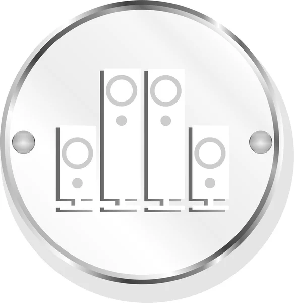 Speaker. Button. icon isolated on white background — Stock Photo, Image