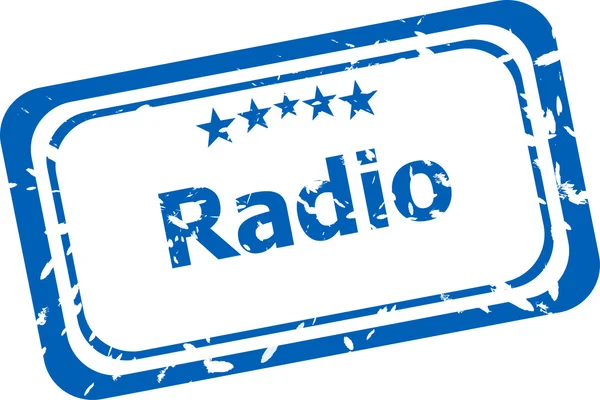 Radio Rubber Stamp over a white background — Stock Photo, Image