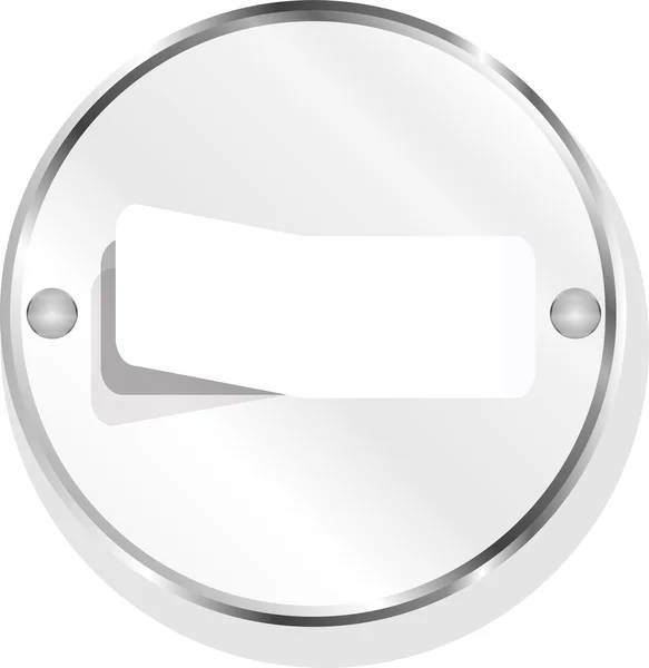 Botões Web para design, ícone com papel branco vazio — Fotografia de Stock