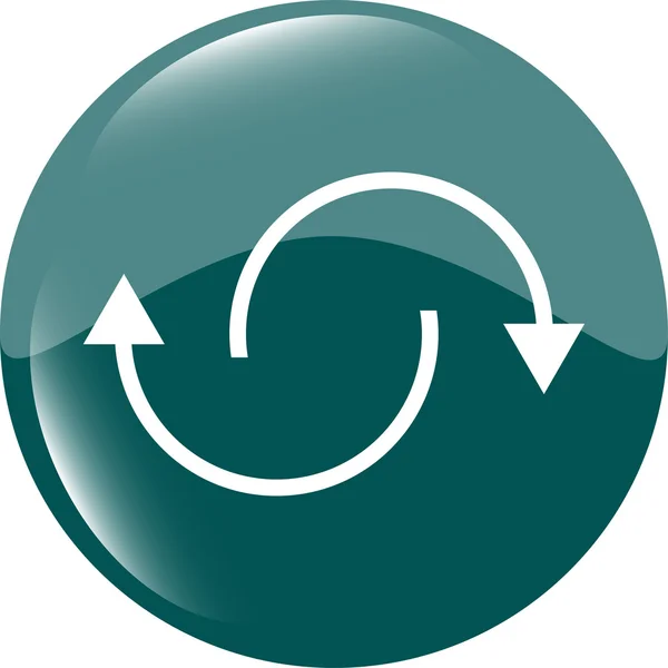 Abstrakt cirklar linjer (pilar) på web blanka ikonen (knappen) — Stockfoto