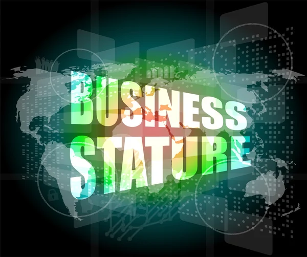 Business Statur Schnittstelle hallo Technologie — Stockfoto