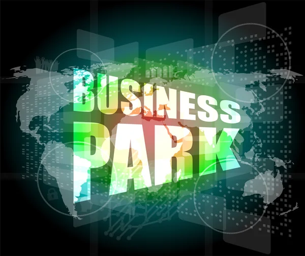 Business park arabirimi Merhaba teknoloji — Stok fotoğraf