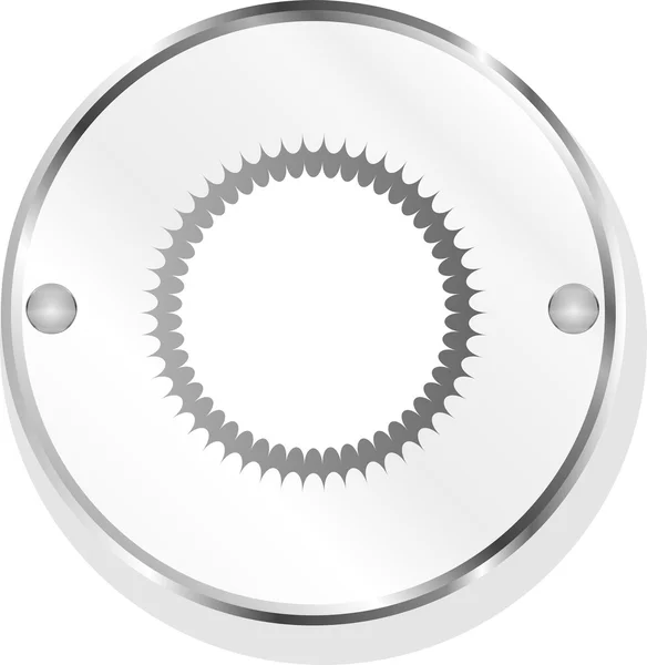 White glossy sphere icon button isolated on white — Stock Photo, Image