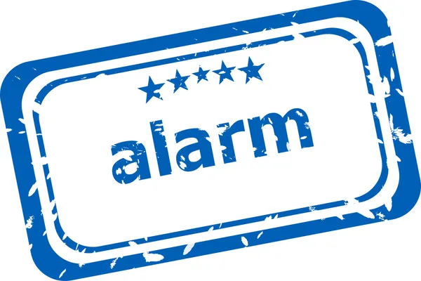 Granica stempel słowo Alarm wewnątrz — Zdjęcie stockowe