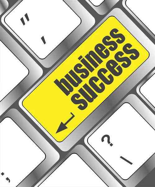 Business success button on computer keyboard key — Stock Photo, Image