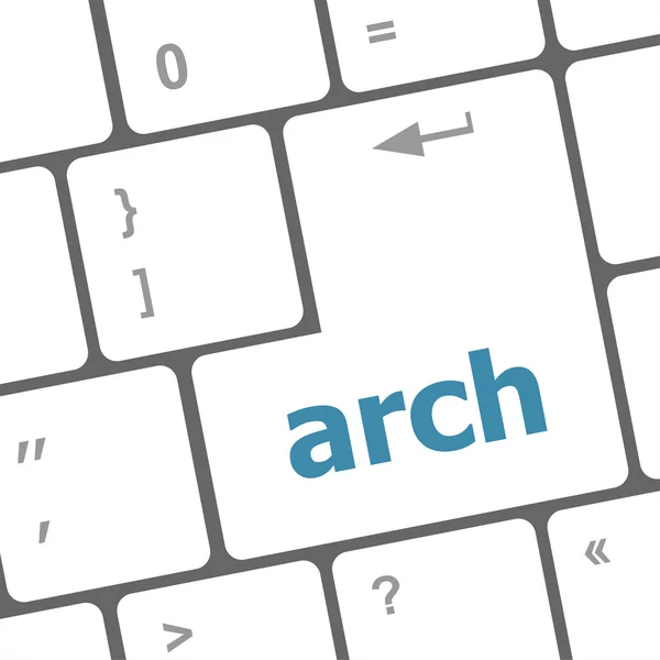 Archword auf der Tastatur des Computers — Stockfoto