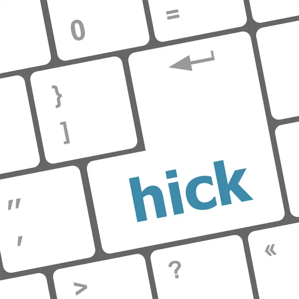 Hick word auf der Tastatur des Computers — Stockfoto