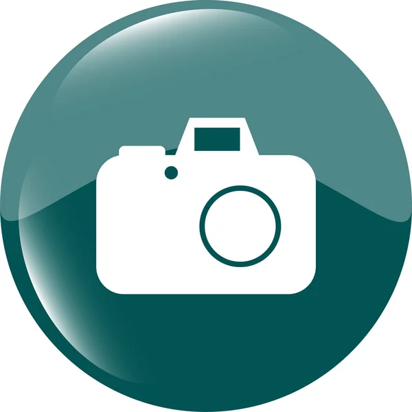 Camera web icon isolated on white background — Stock Photo, Image