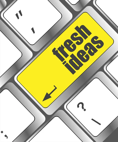 Fresh ideas button on computer keyboard key — Stock Photo, Image