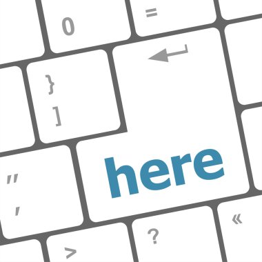 burada bilgisayar klavyesindeki anahtar sözcük