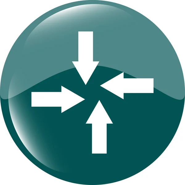 Arrow set on web icon (button) — Stock Photo, Image