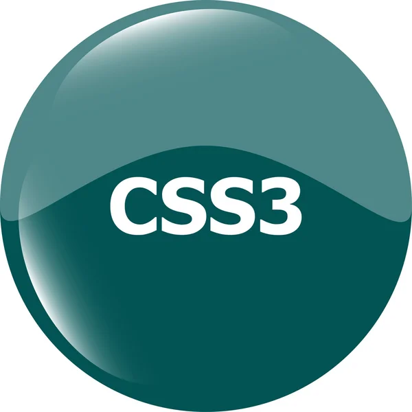 Css 스타일의 웹 아이콘은 흰색, 웹 아이콘에 분리 됩니다. — 스톡 사진
