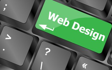 Düğme tuşundaki web tasarımı metni