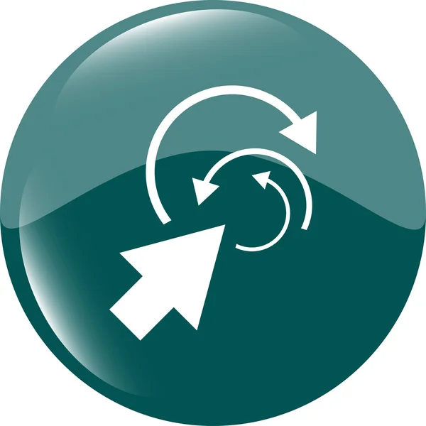 Símbolo de flecha abstracta icono. Flechas símbolo. Icono para App. Botón Web — Foto de Stock