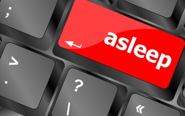 Giriş tuşlu klavye, üzerinde uyuyan sözcük