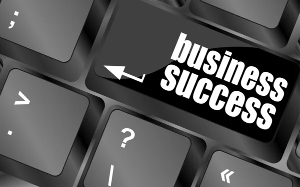 Business success button on computer keyboard key — Stock Photo, Image