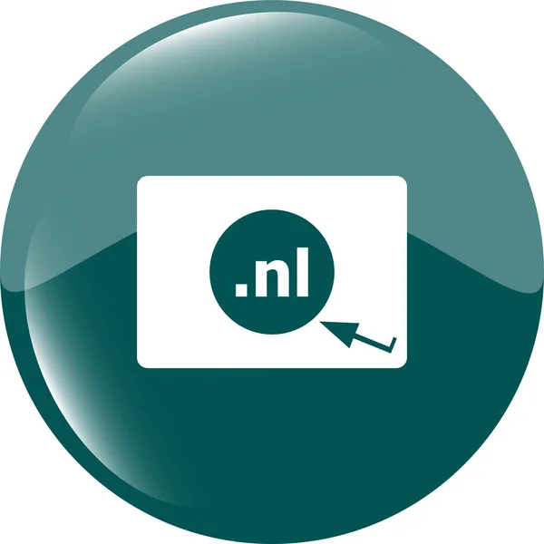 Domain NL sign icon. Top-level internet domain symbol — Stock Photo, Image