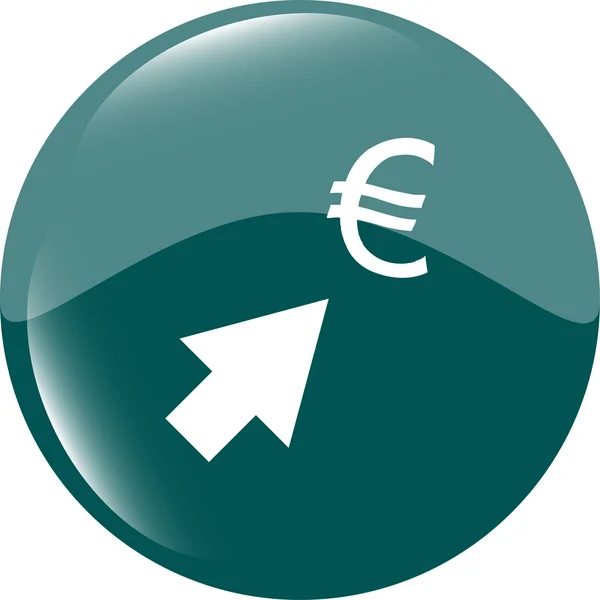 Iconos de cambio de divisas, signo de dinero en euros con flechas — Foto de Stock