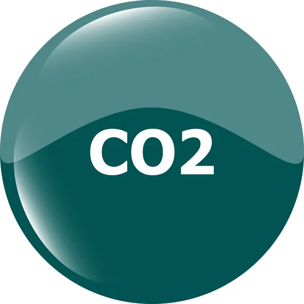 Carbon dioxide web app icon, web button — Stock Photo, Image