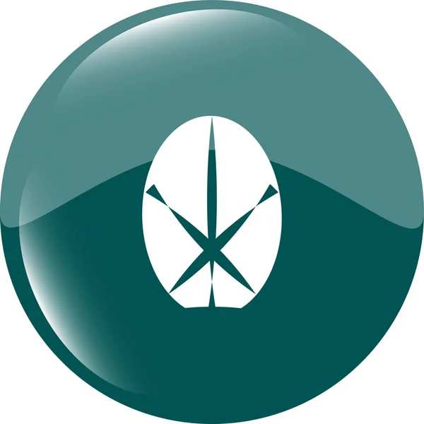 Ícone de sinal de ovo de Páscoa. Símbolo da tradição pascal — Fotografia de Stock