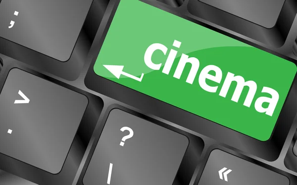 Business concept: tasto Cinema sulla tastiera del computer — Foto Stock