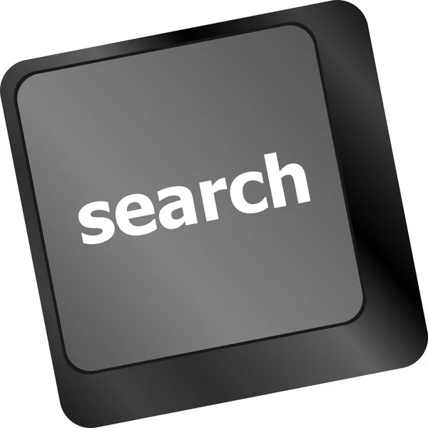 Internet search engine key showing information hunt concept — Stock Photo, Image