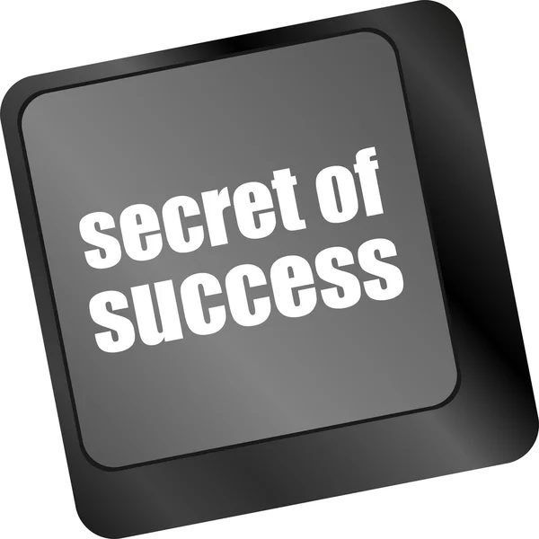 Secret of success button on computer keyboard key — Stock Photo, Image