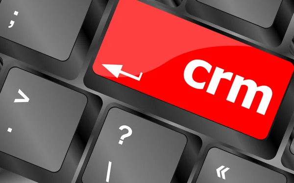 Crm keyboard keys (button) on computer pc — Stock Photo, Image