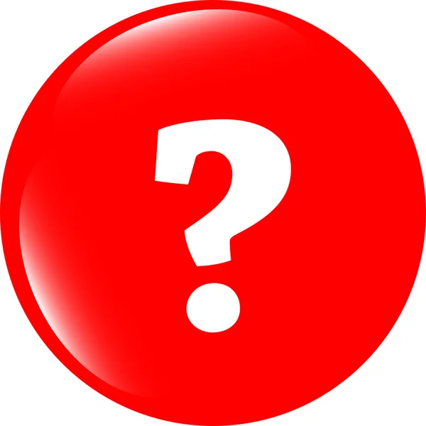 Question Mark Icon Web Button — Stock Photo, Image