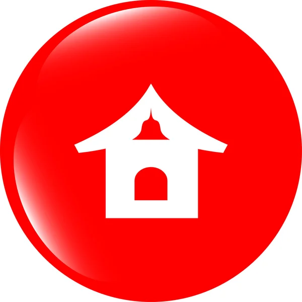 House web icon button — Stock Photo, Image