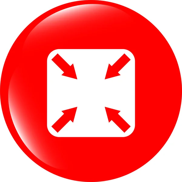Líneas abstractas (flechas) en el icono brillante web (botón ) —  Fotos de Stock