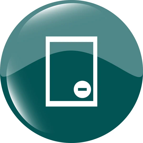 Icona del segno del file di testo. Elimina il simbolo del documento File — Foto Stock