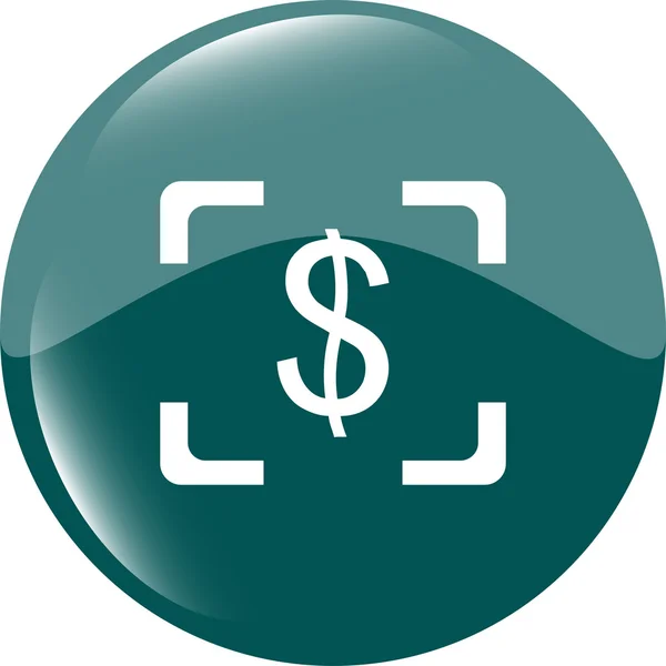 Currency exchange sign icon. Currency converter symbol. Money label. shiny button. Modern UI website button — Stock Photo, Image