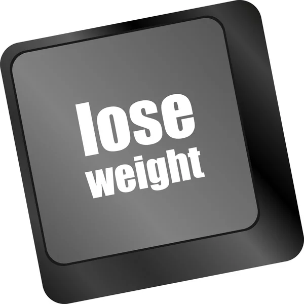 Lose weight on keyboard key button — Stock Photo, Image