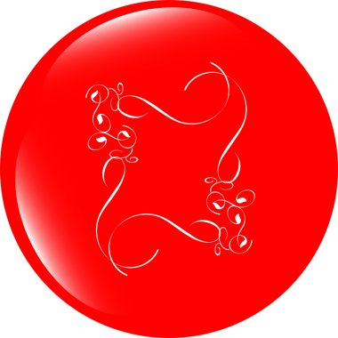 Web simgesi düğmesini soyut simgesiyle