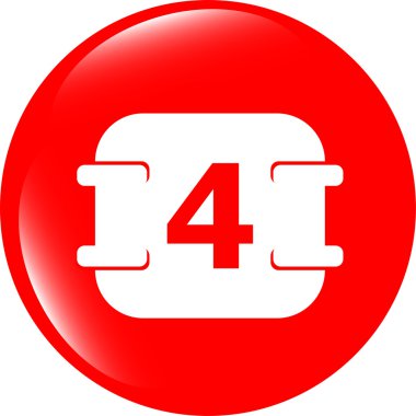 Beyaz arka plan üzerinde Takvim düğmesini (simge)