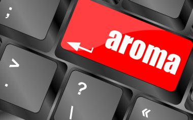 Bilgisayar klavyesinde aromalı düğme