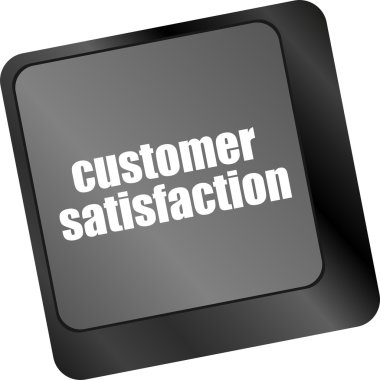 Bilgisayar klavyesinde müşteri memnuniyeti anahtar kelime