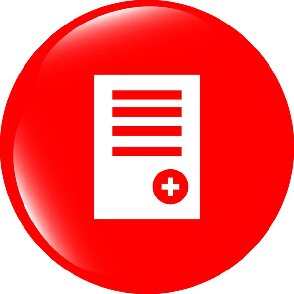 Szöveg fájl jel ikon. Fájl dokumentum szimbólum hozzáadása. Modern felhasználói felület — Stock Fotó