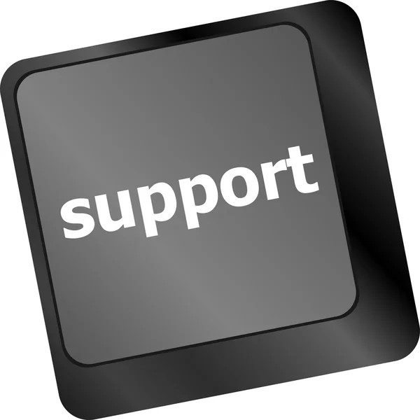 Keyboard key with support button — Stock Photo, Image