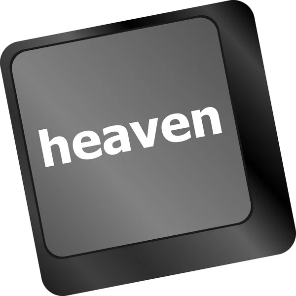 Pulsante Heaven sui tasti della tastiera — Foto Stock